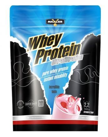 Протеин Maxler Ultrafiltration Whey Protein bag Клубника (1000 г)